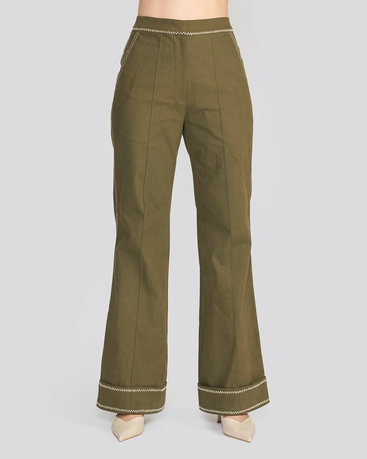 Quinn Khaki Green Safari Pants