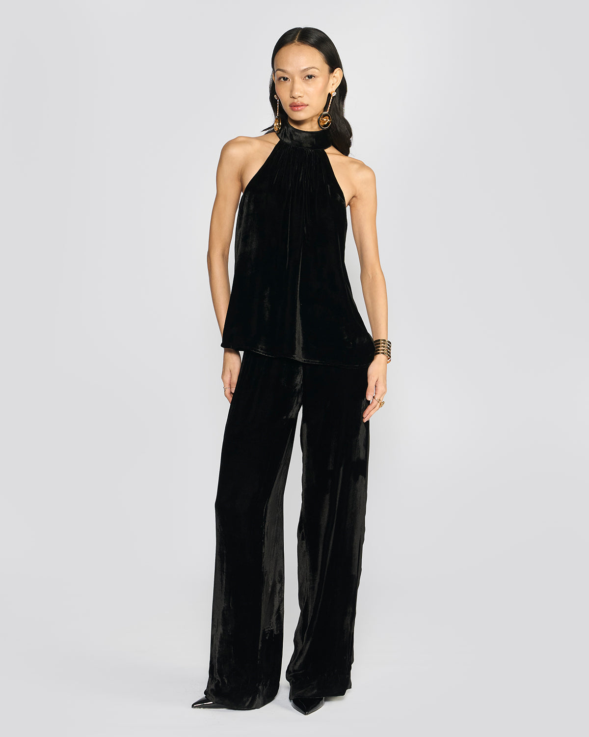 Amelia Black Velvet Co-ord Set