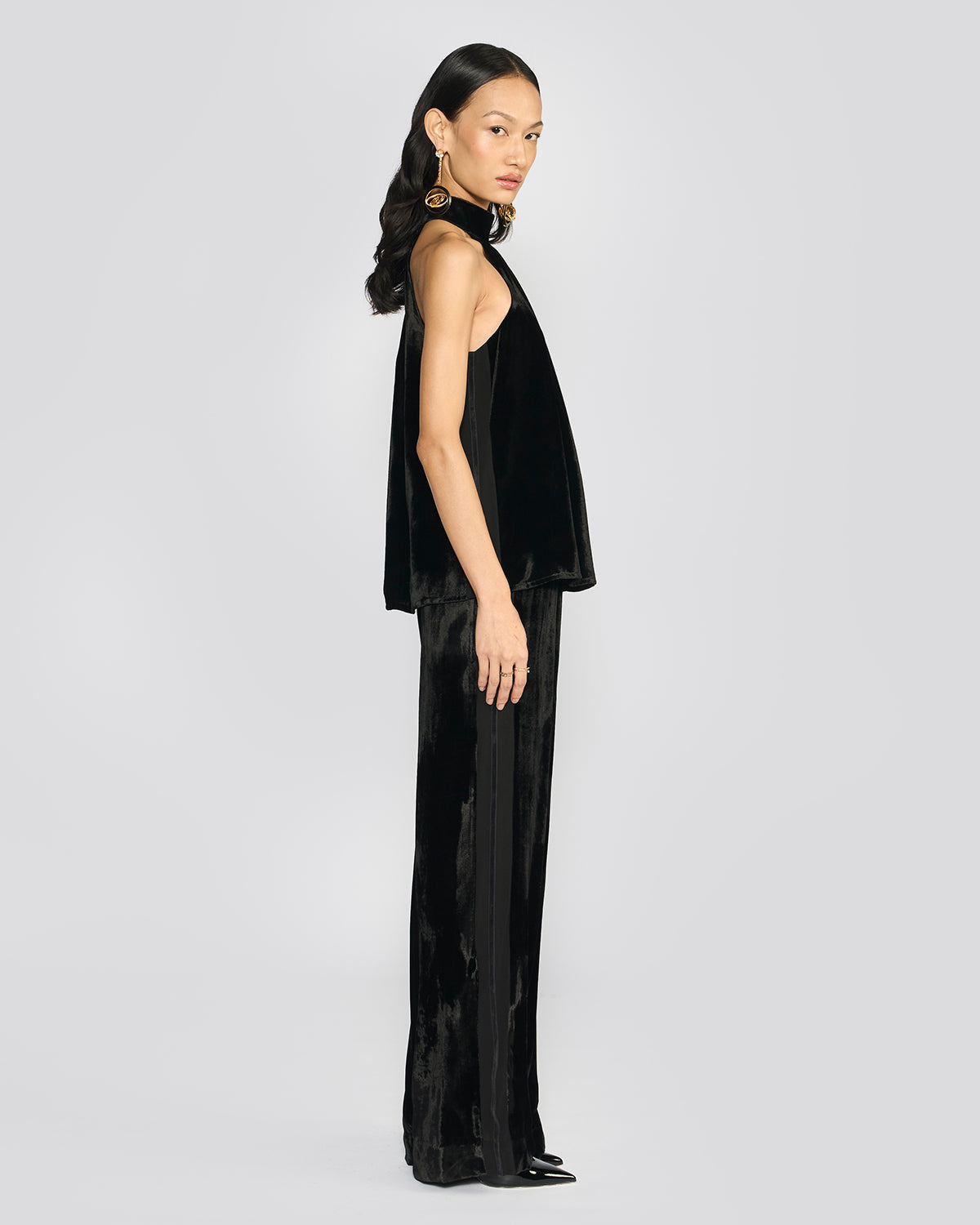 Amelia Black Velvet Co-ord Set