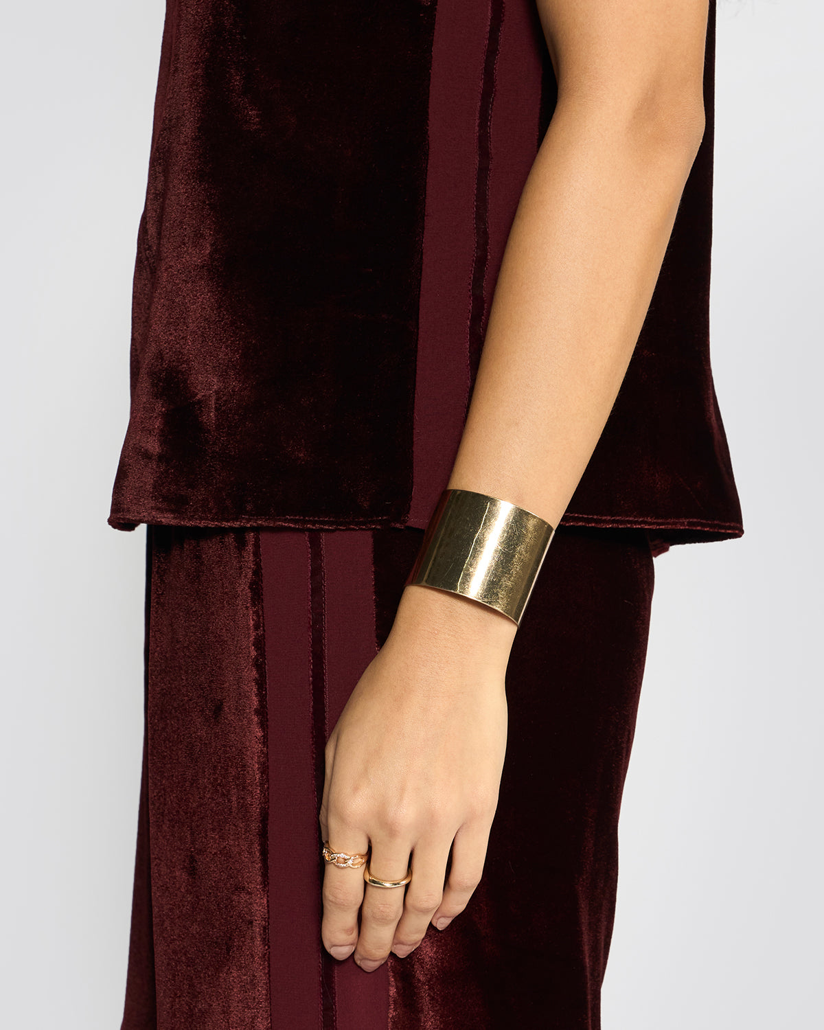 Amelia Wine Velvet Co-ord Set