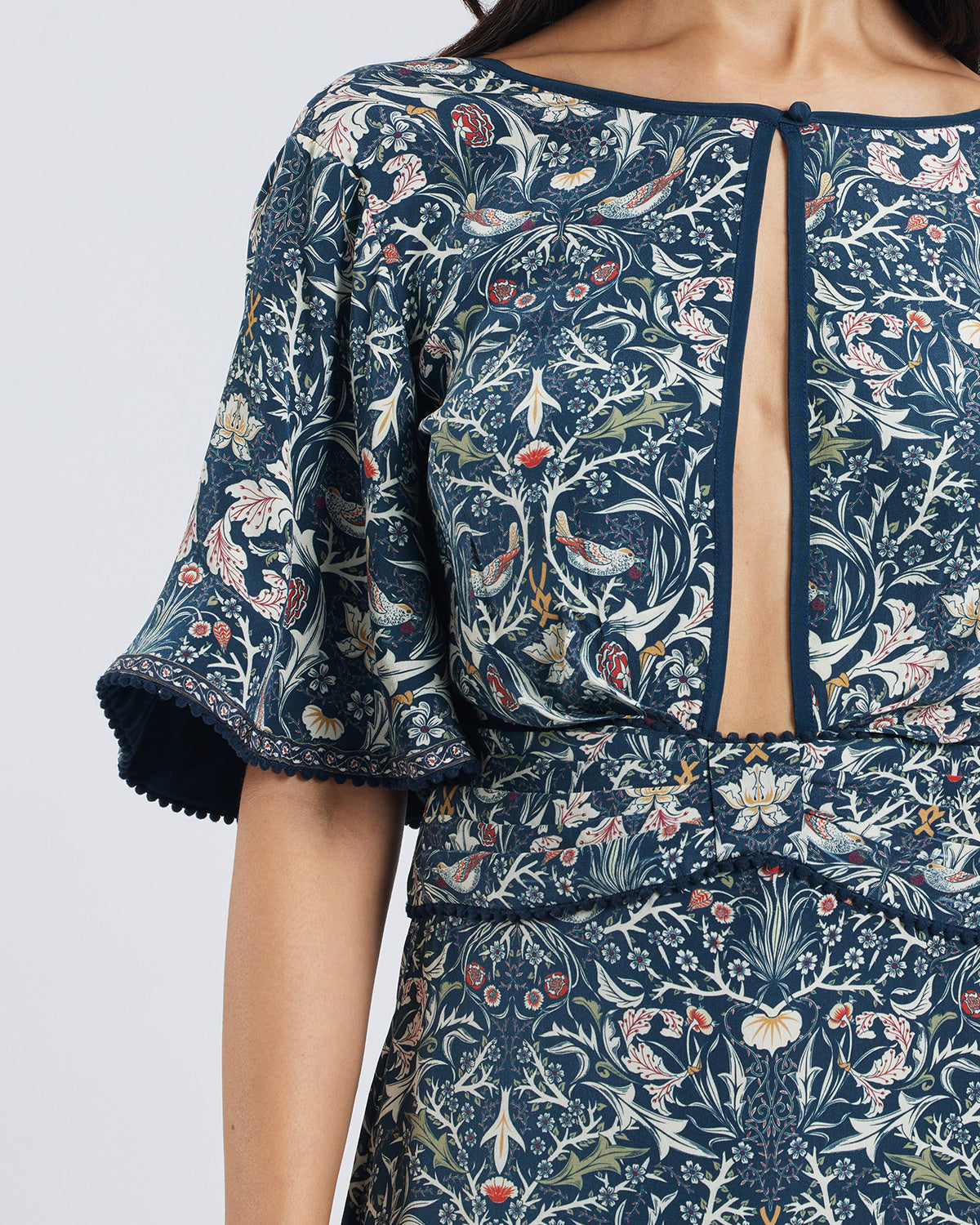 Floral Print Silk Kaya Dress