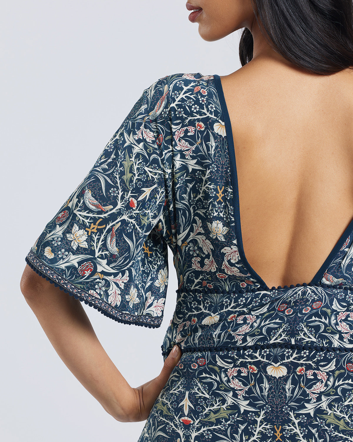 Floral Print Silk Kaya Dress