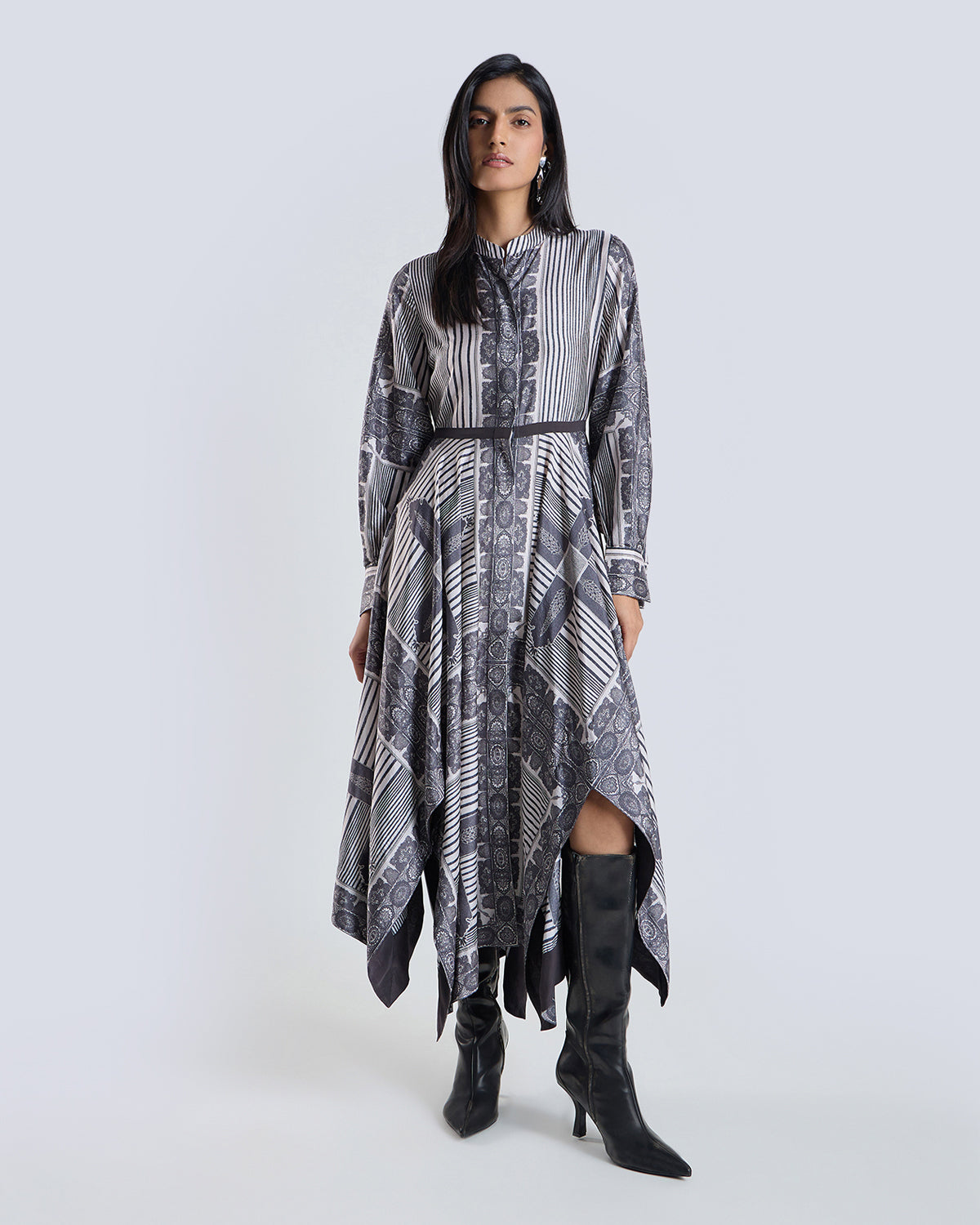 Elyssia Scarf Print Dress