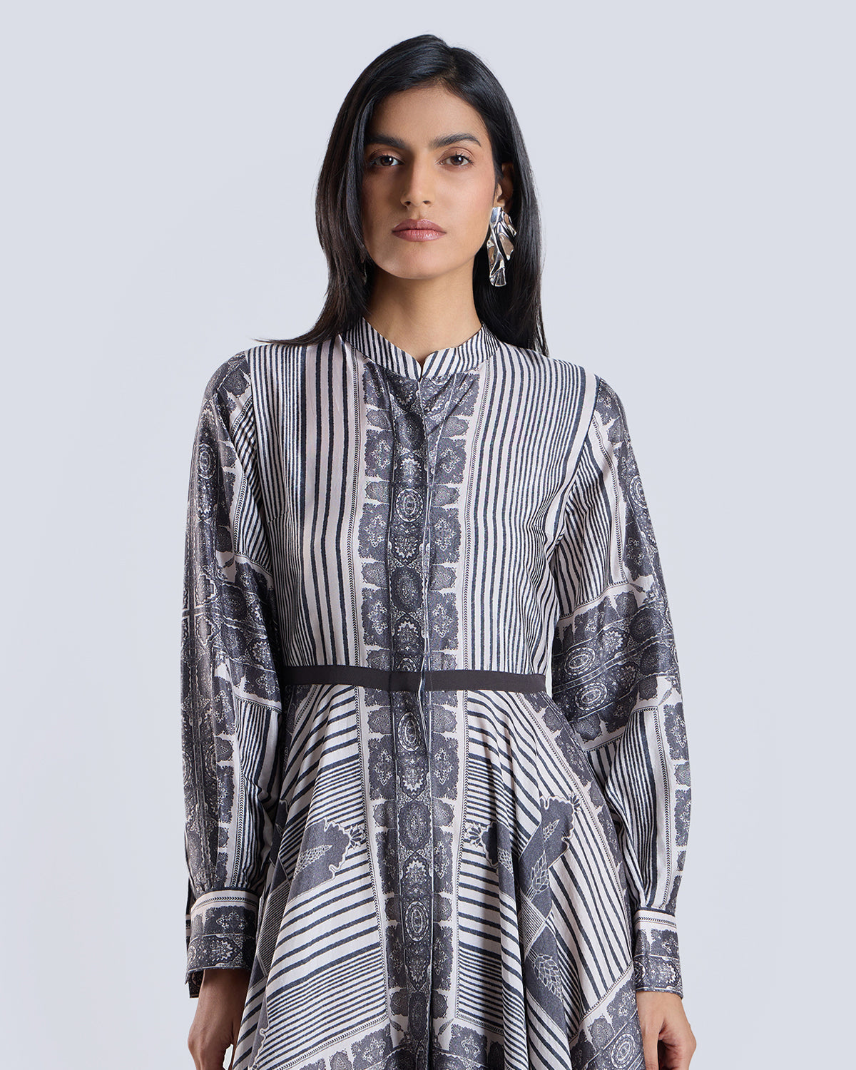 Elyssia Scarf Print Dress