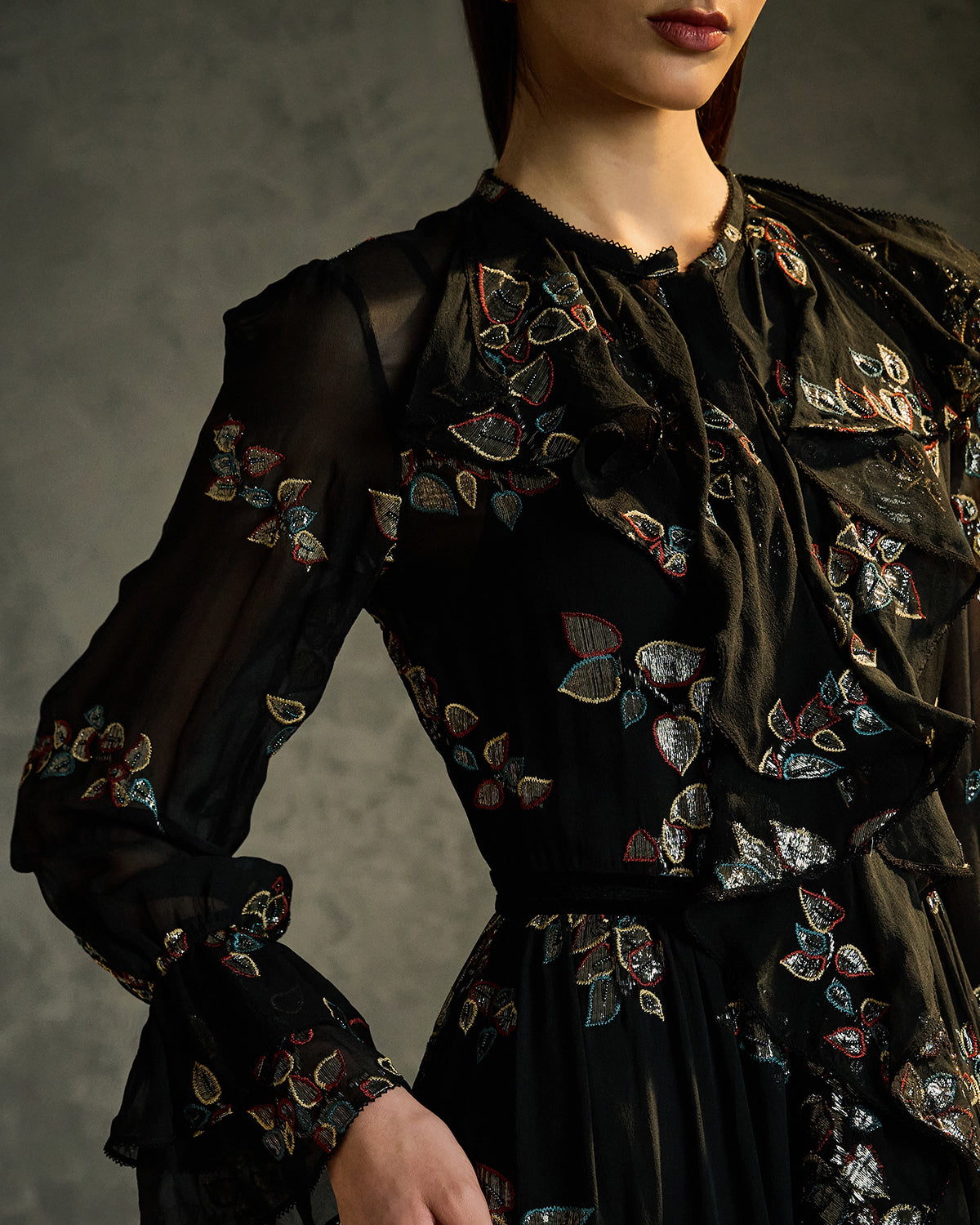 Soleil embroidered dress