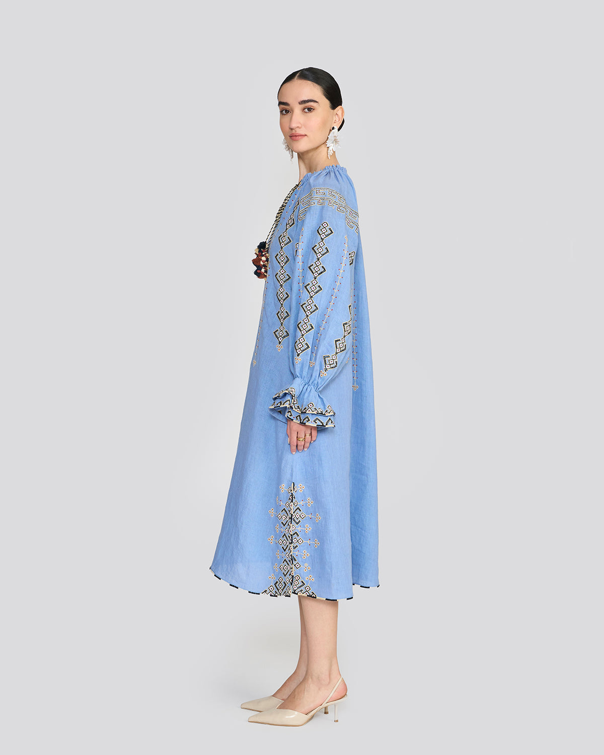 Chelsea Cornflower Blue Embroidered Tunic