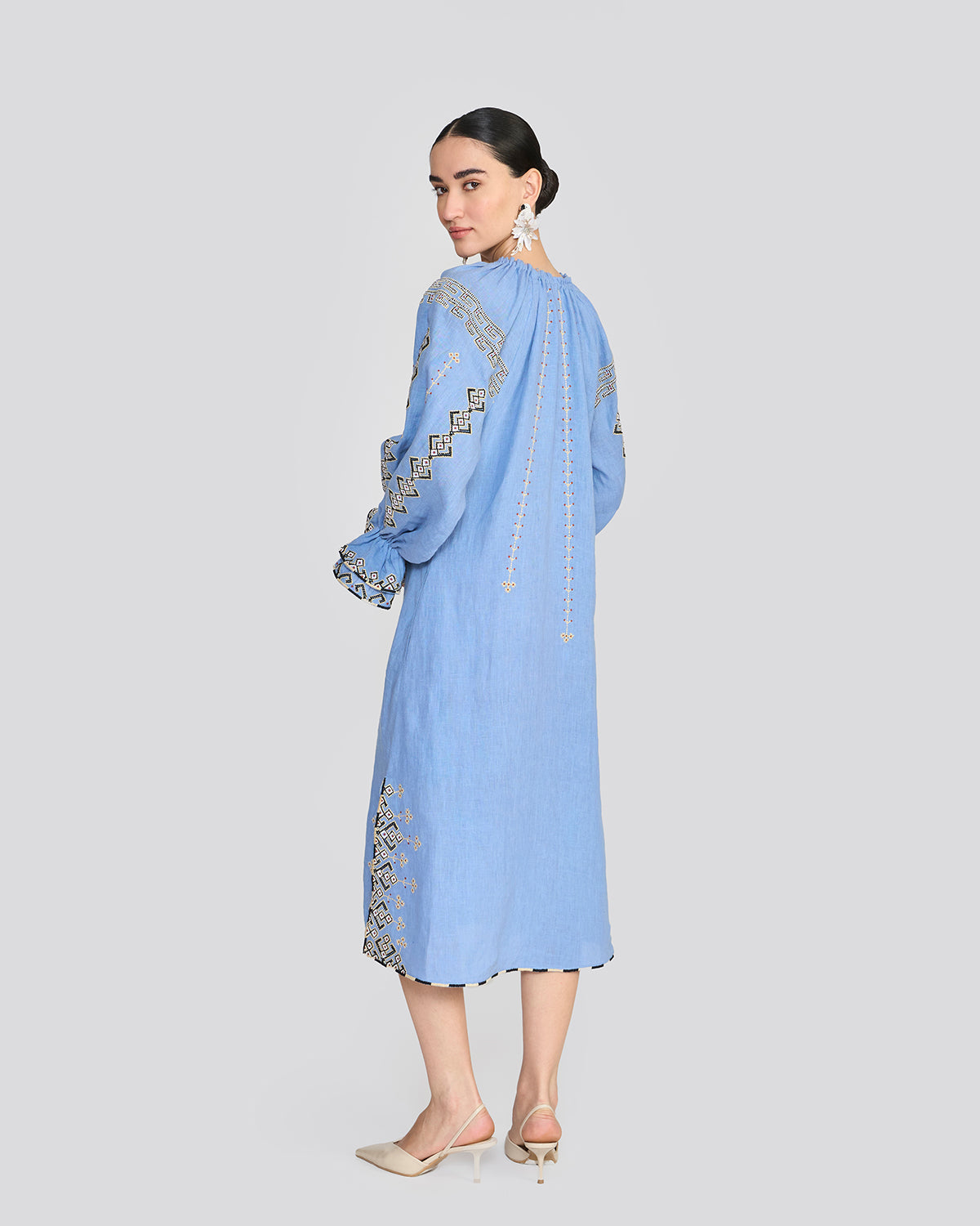 Chelsea Cornflower Blue Embroidered Tunic
