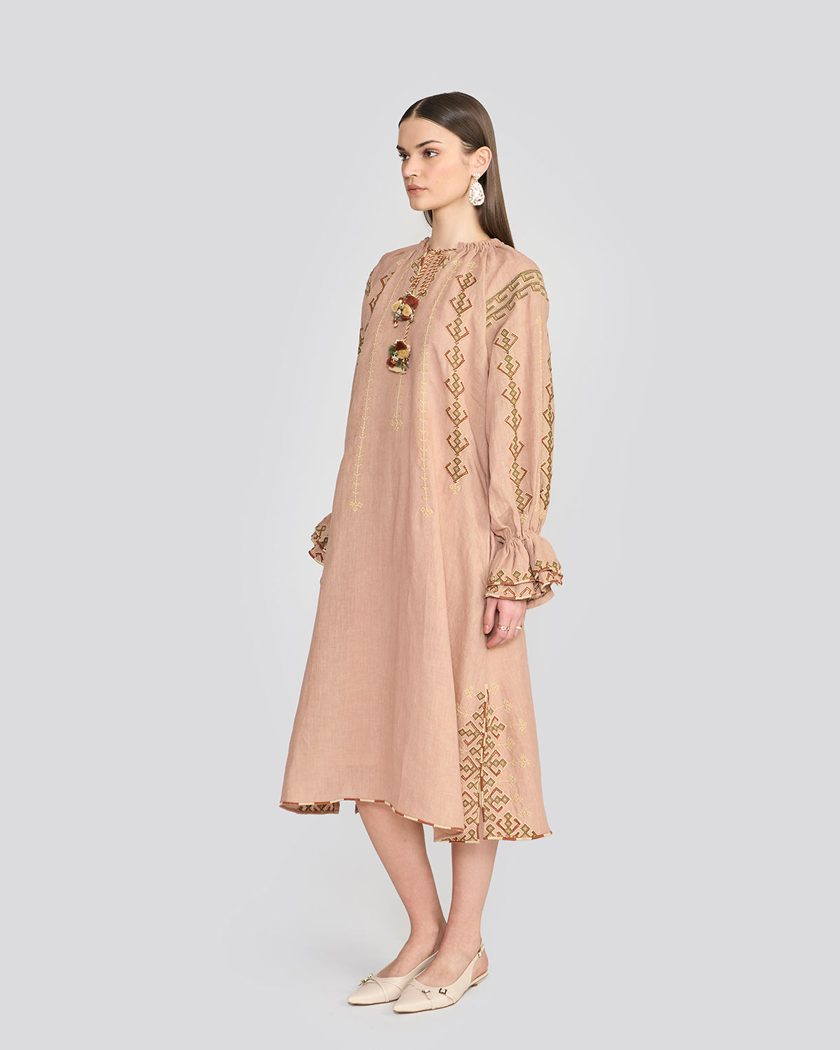 Chelsea Dusty Rose Embroidered Tunic