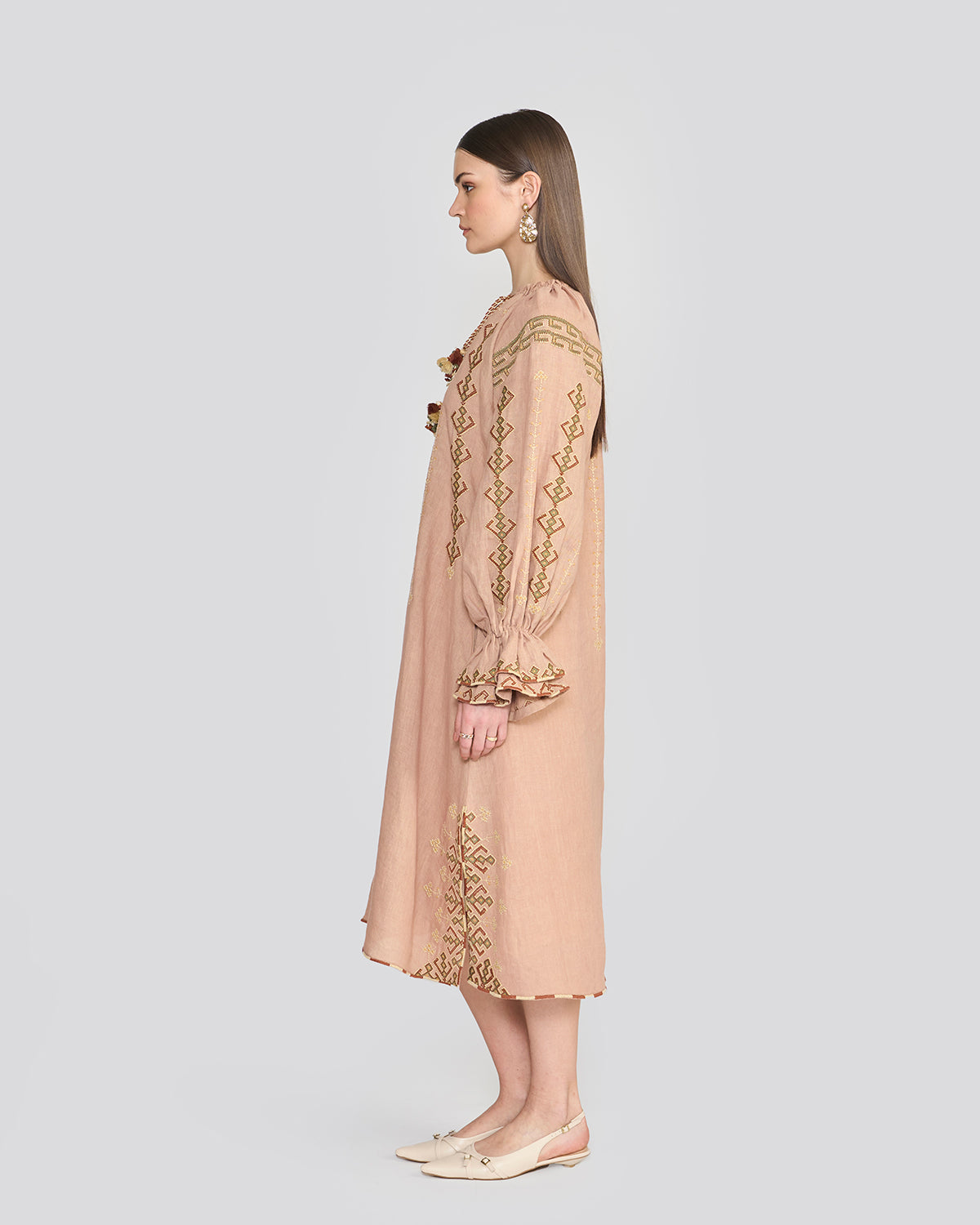 Chelsea Dusty Rose Embroidered Tunic