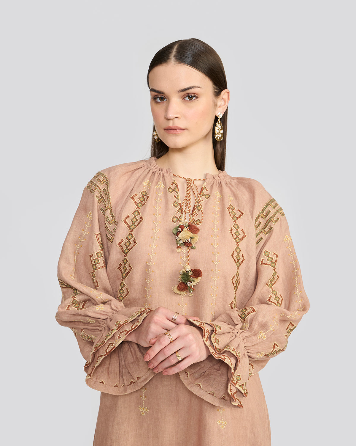 Chelsea Dusty Rose Embroidered Tunic