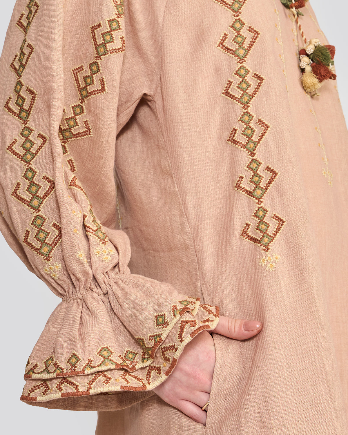 Chelsea Dusty Rose Embroidered Tunic