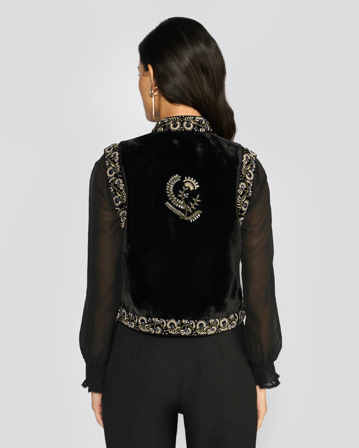 Esra Velvet Gilet