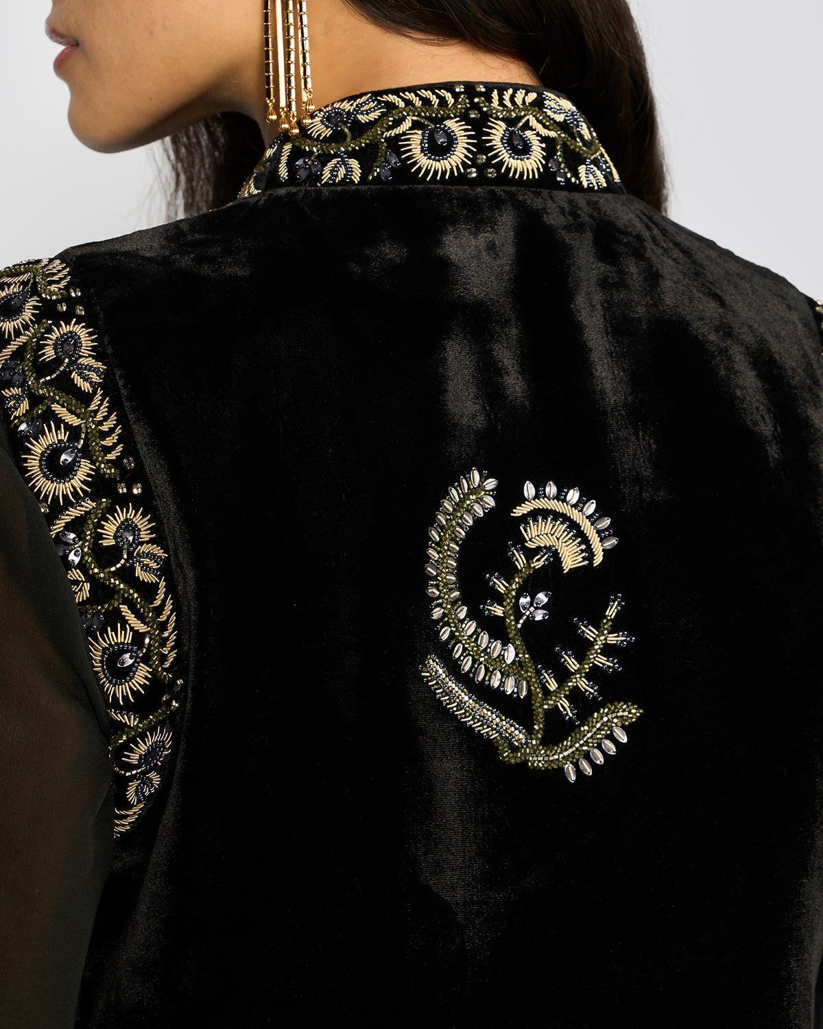 Esra Velvet Gilet