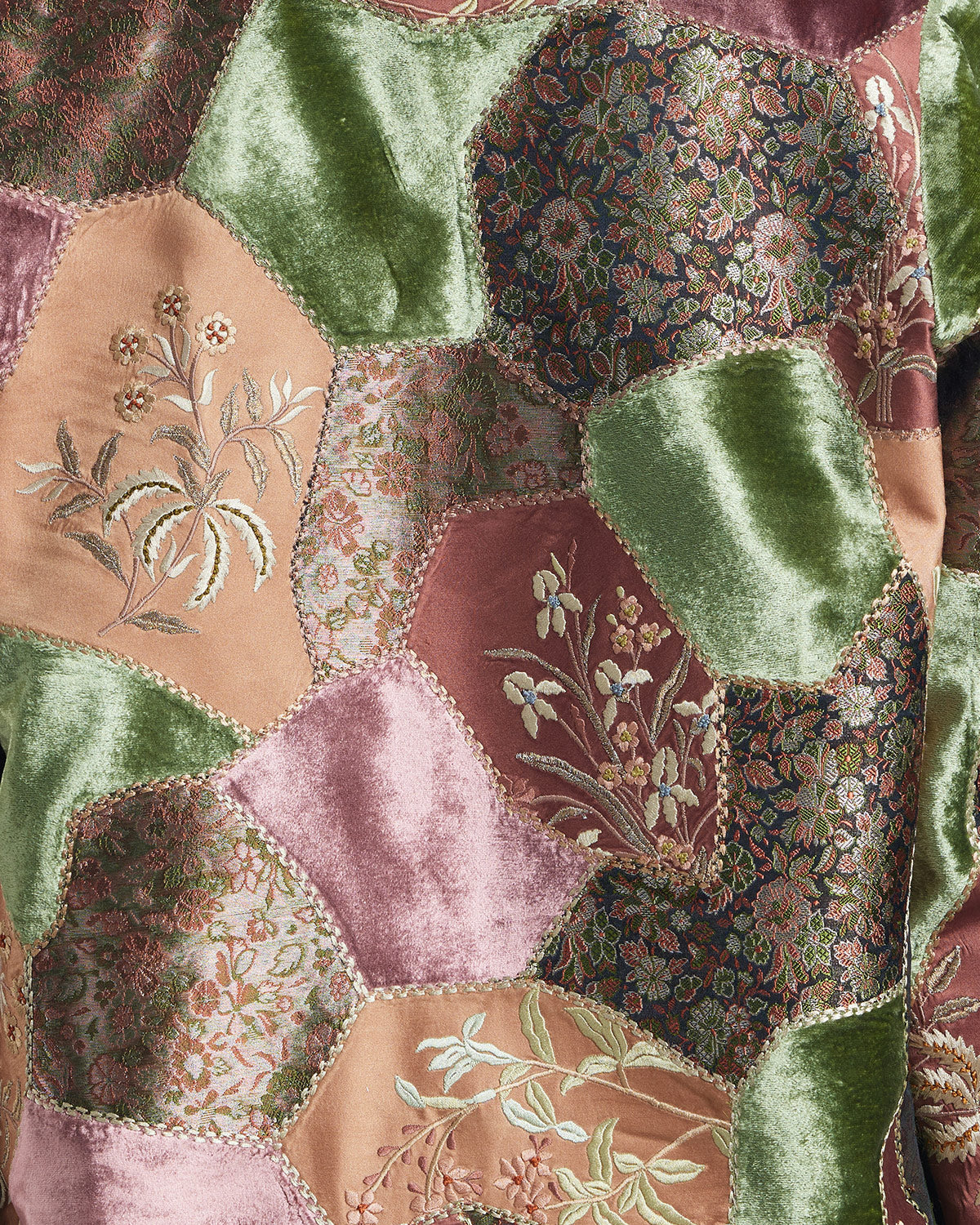 Silk Brocade Patchwork Jacket