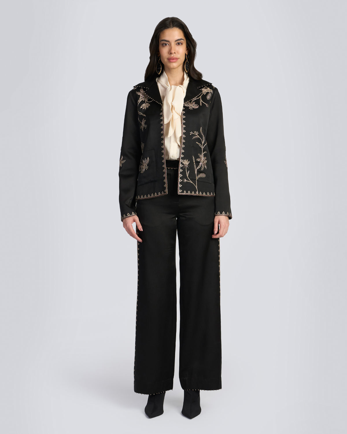 Floral Zardozi Embroidered Jacket