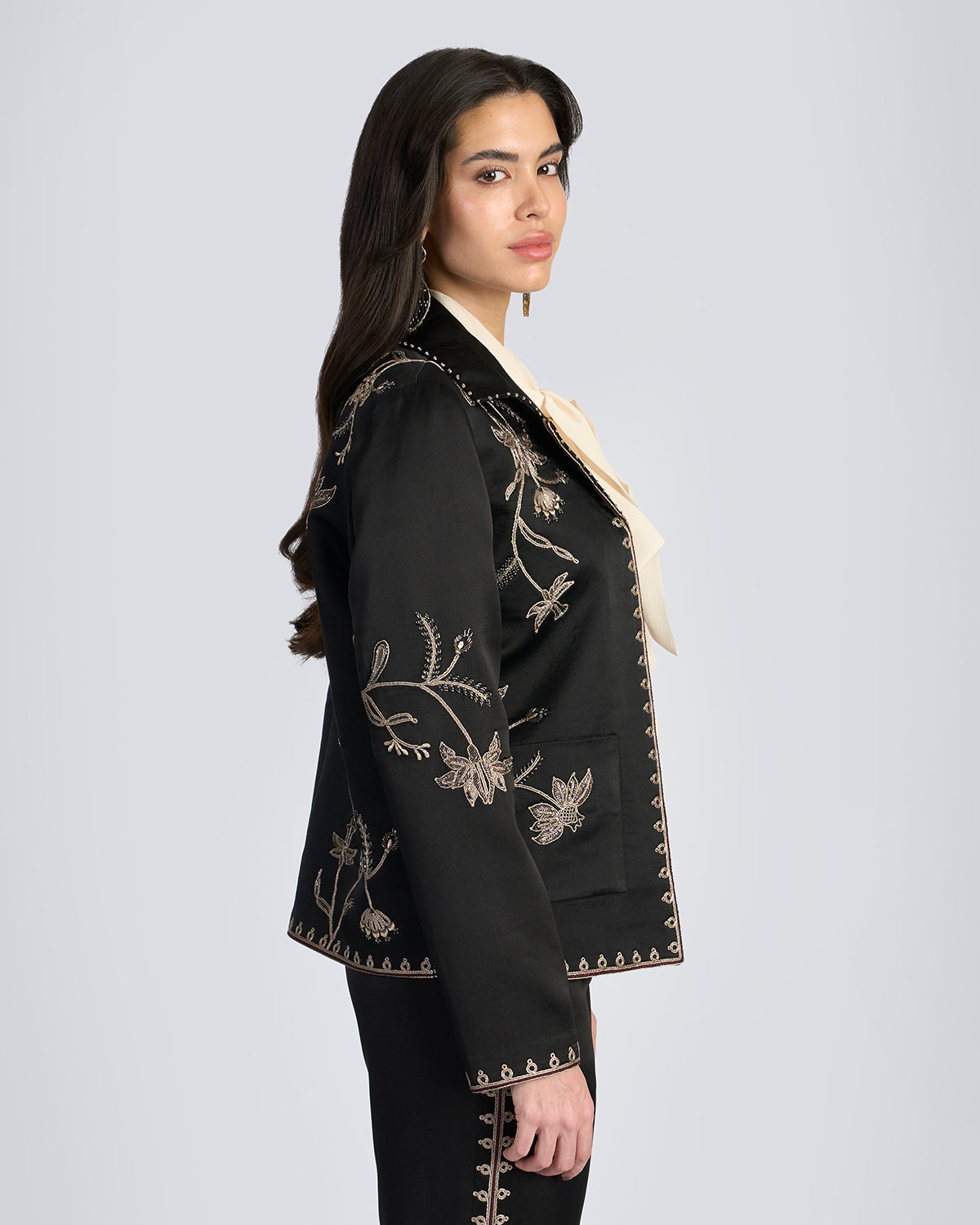 Floral Zardozi Embroidered Jacket