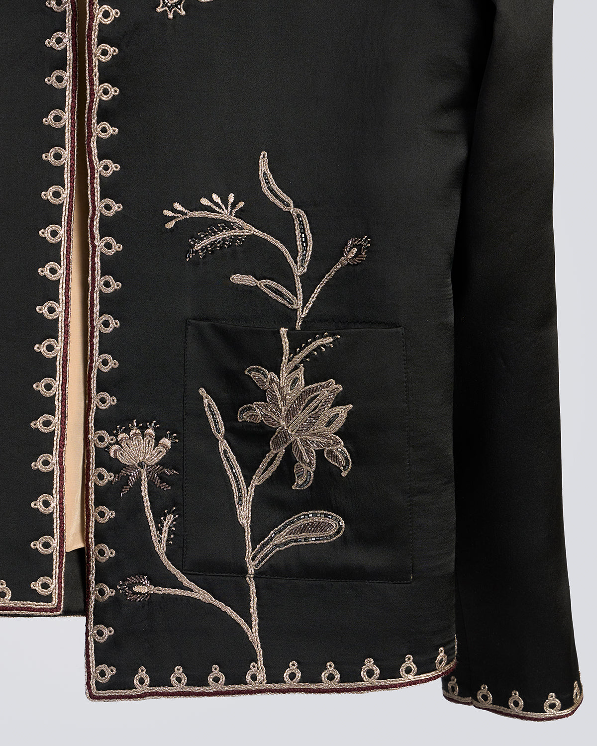 Floral Zardozi Embroidered Jacket