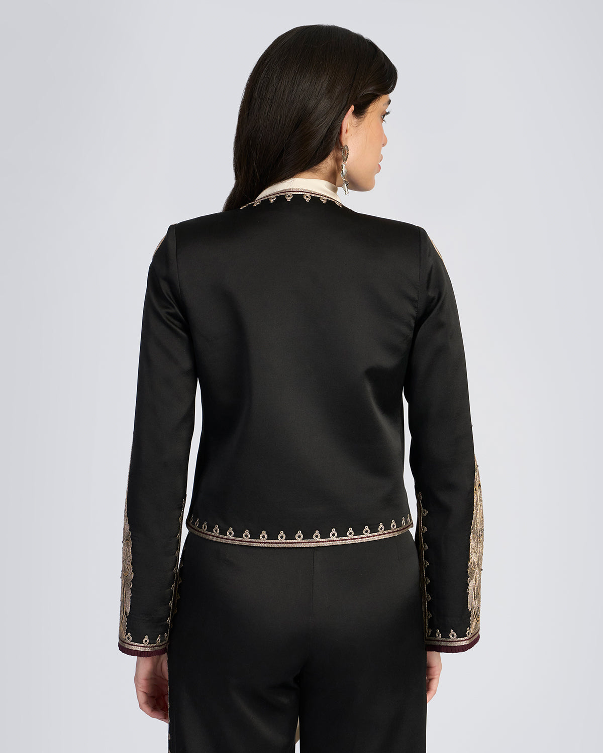 Zar Couching Silk Jacket