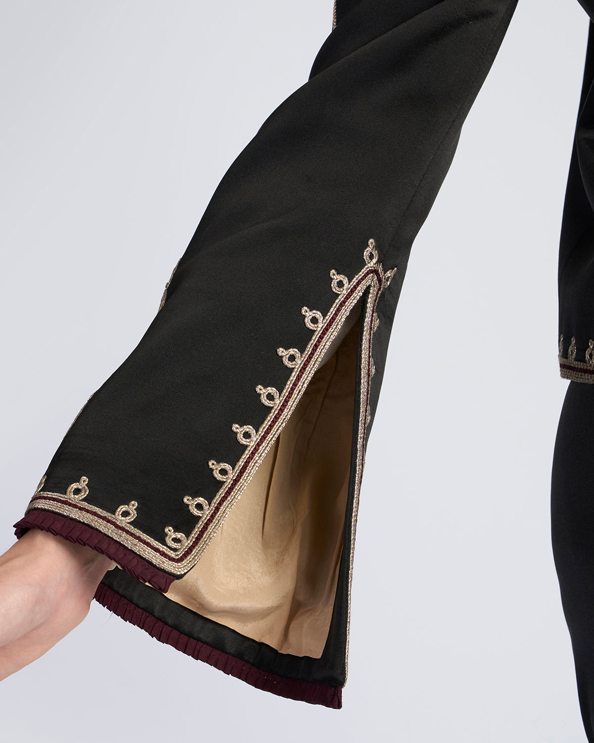 Zar Couching Silk Jacket