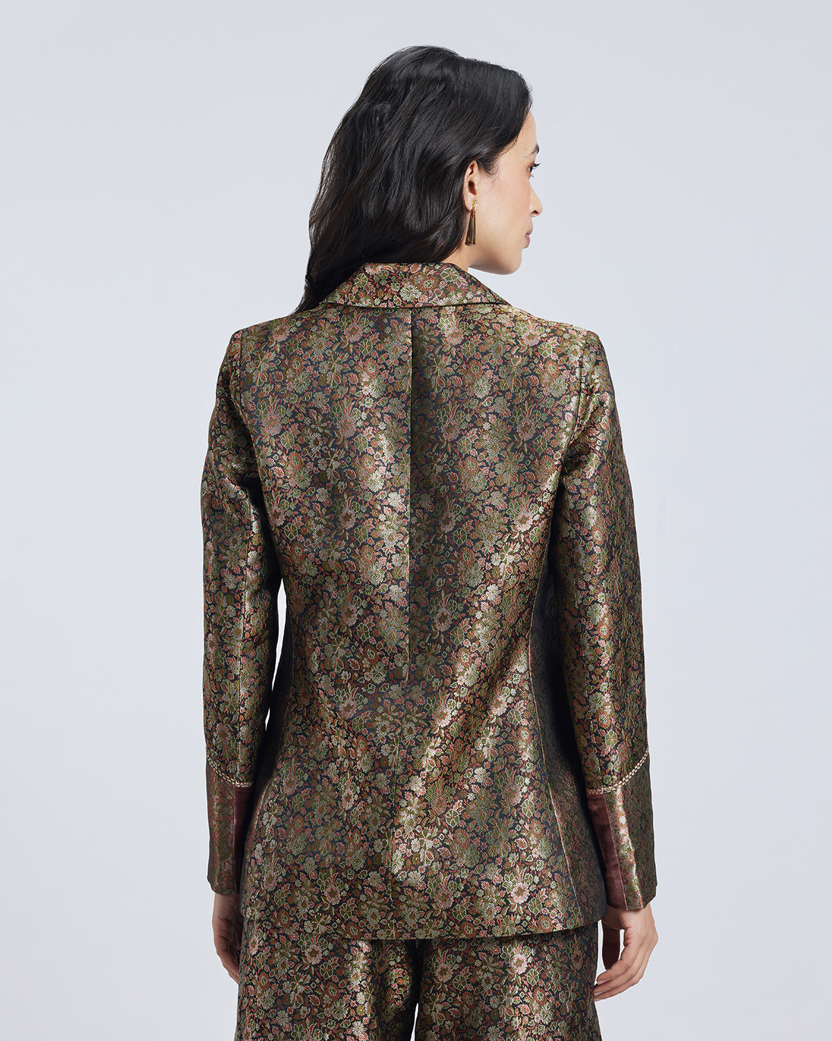Double Breasted Brocade Jacket