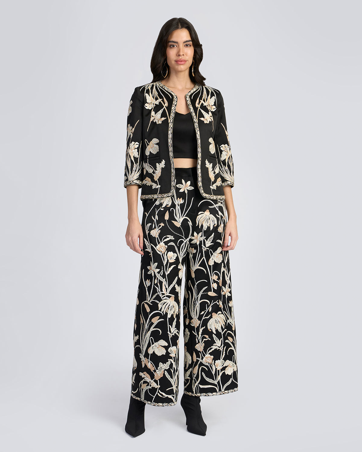 Floral Hand Embroidered Jacket