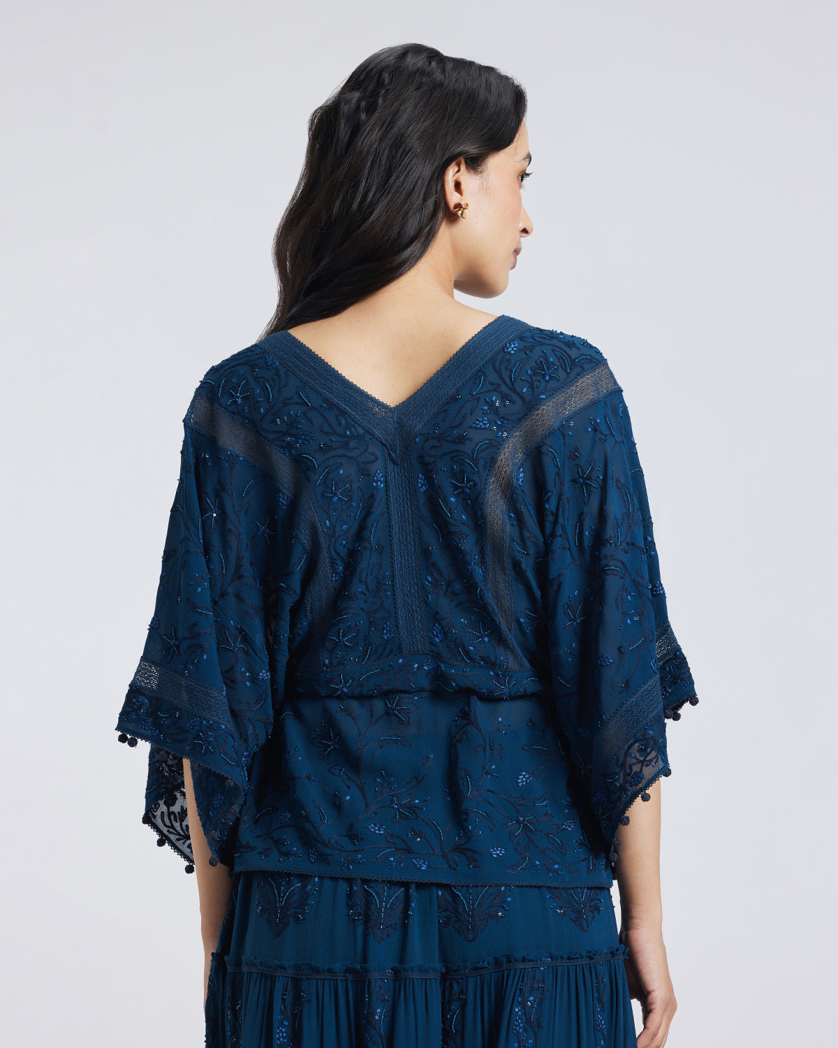 Beaded Aari Silk Georgette Top