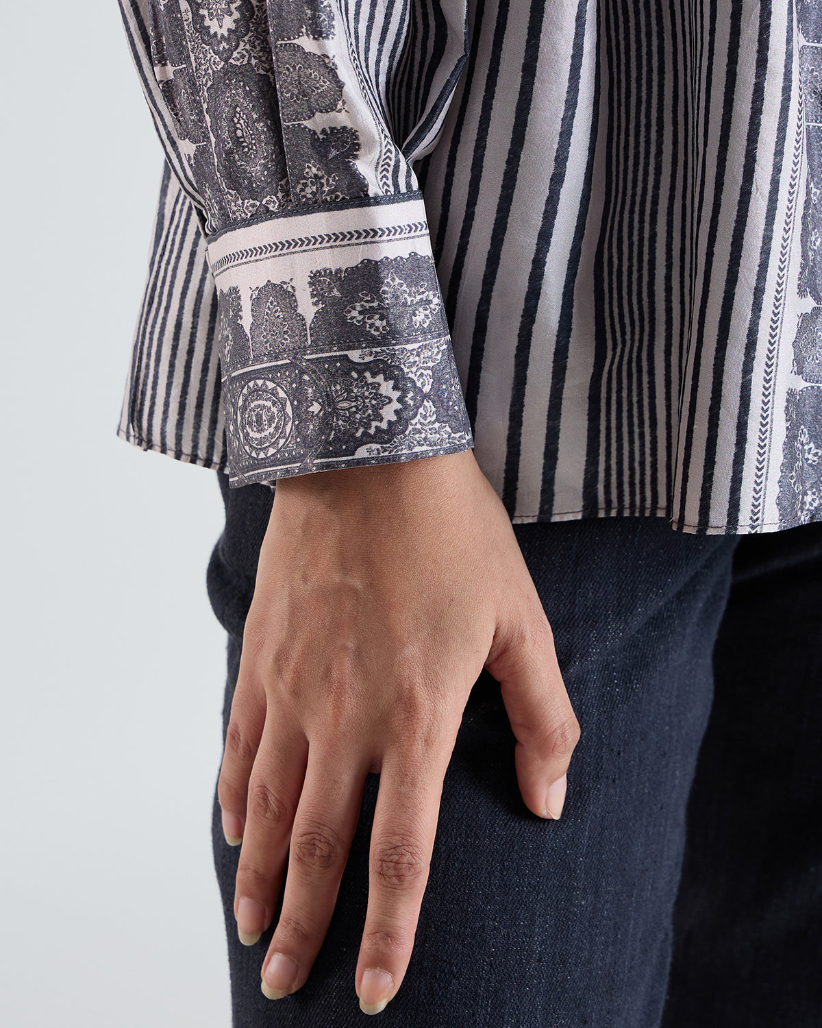Elyssia Scarf Print Blouse
