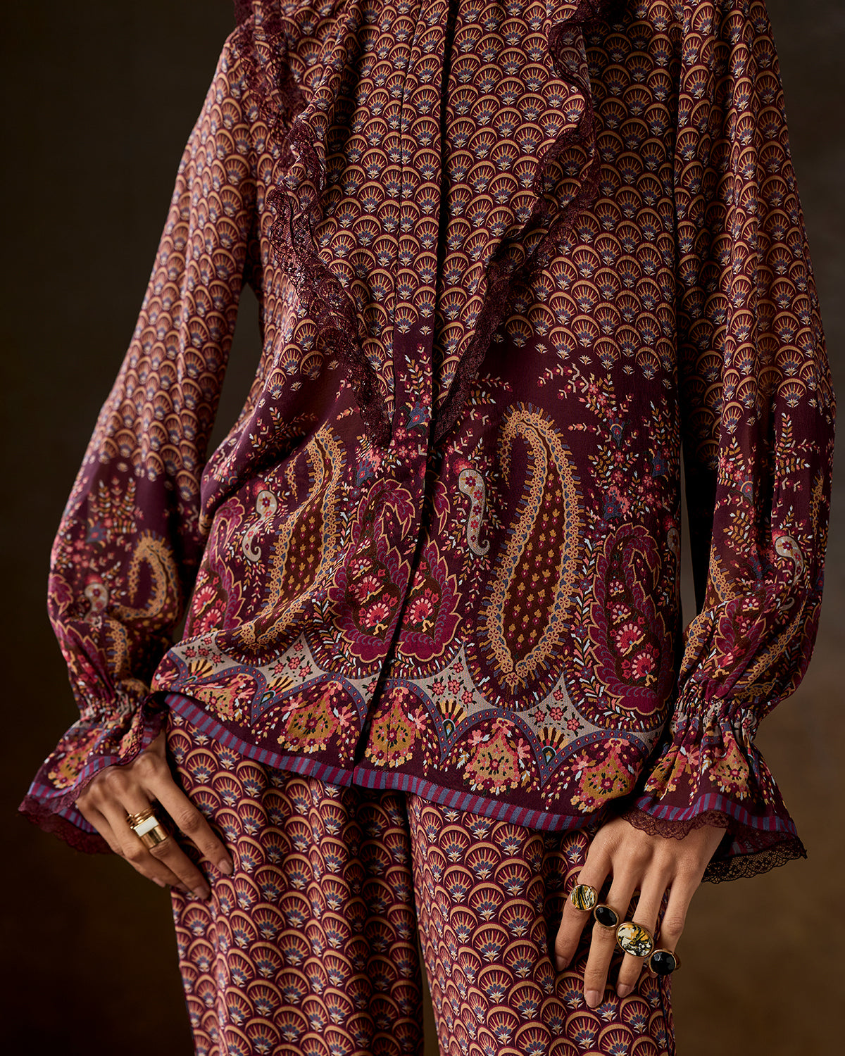 Maisie Multicoloured Ruffle Top