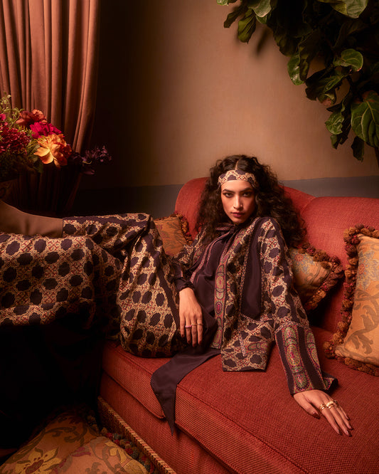 Ajrakh Print Silk Pant