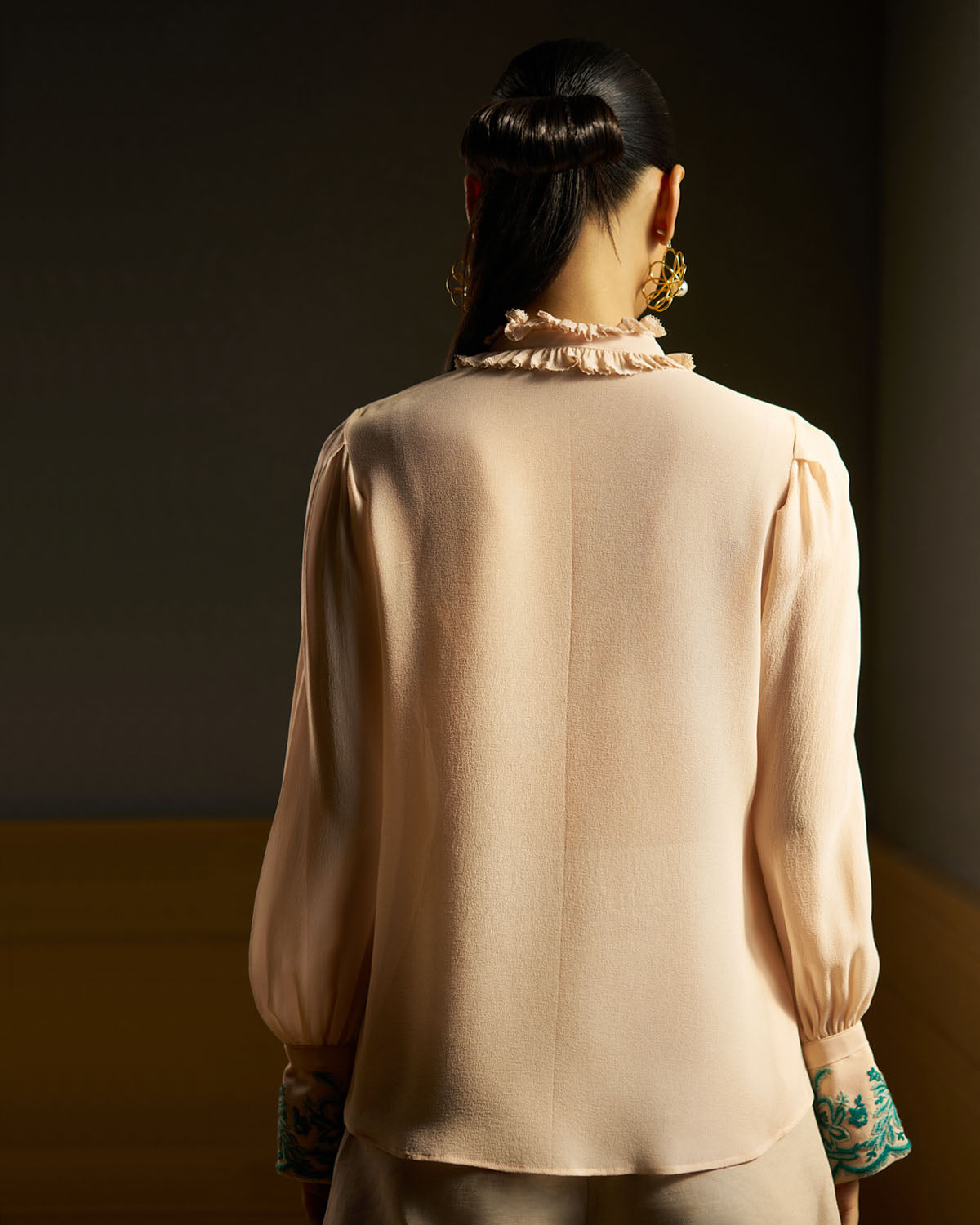 Olivia Hand  Embroidered Tie top