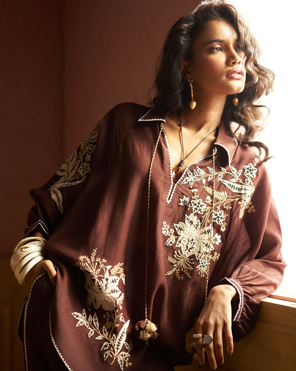 Raya Embroidered  co-ordset
