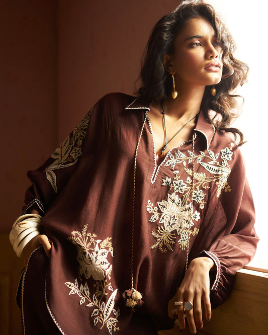 Raya Embroidered  co-ordset