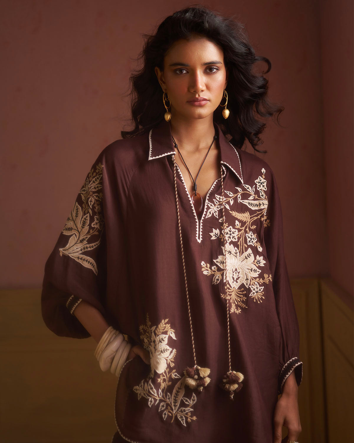 Raya Embroidered  co-ordset