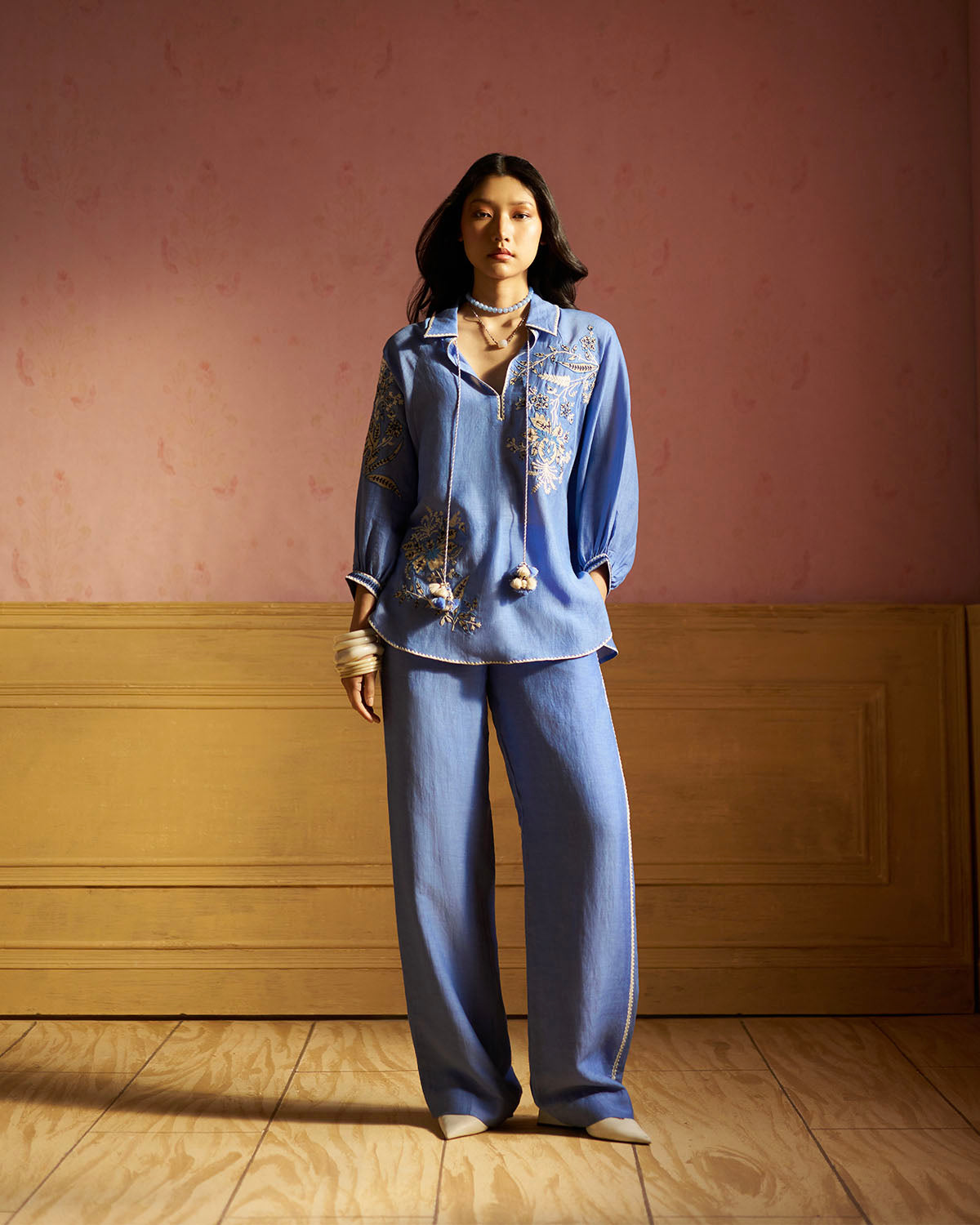 Raya Embroidered  co-ordset
