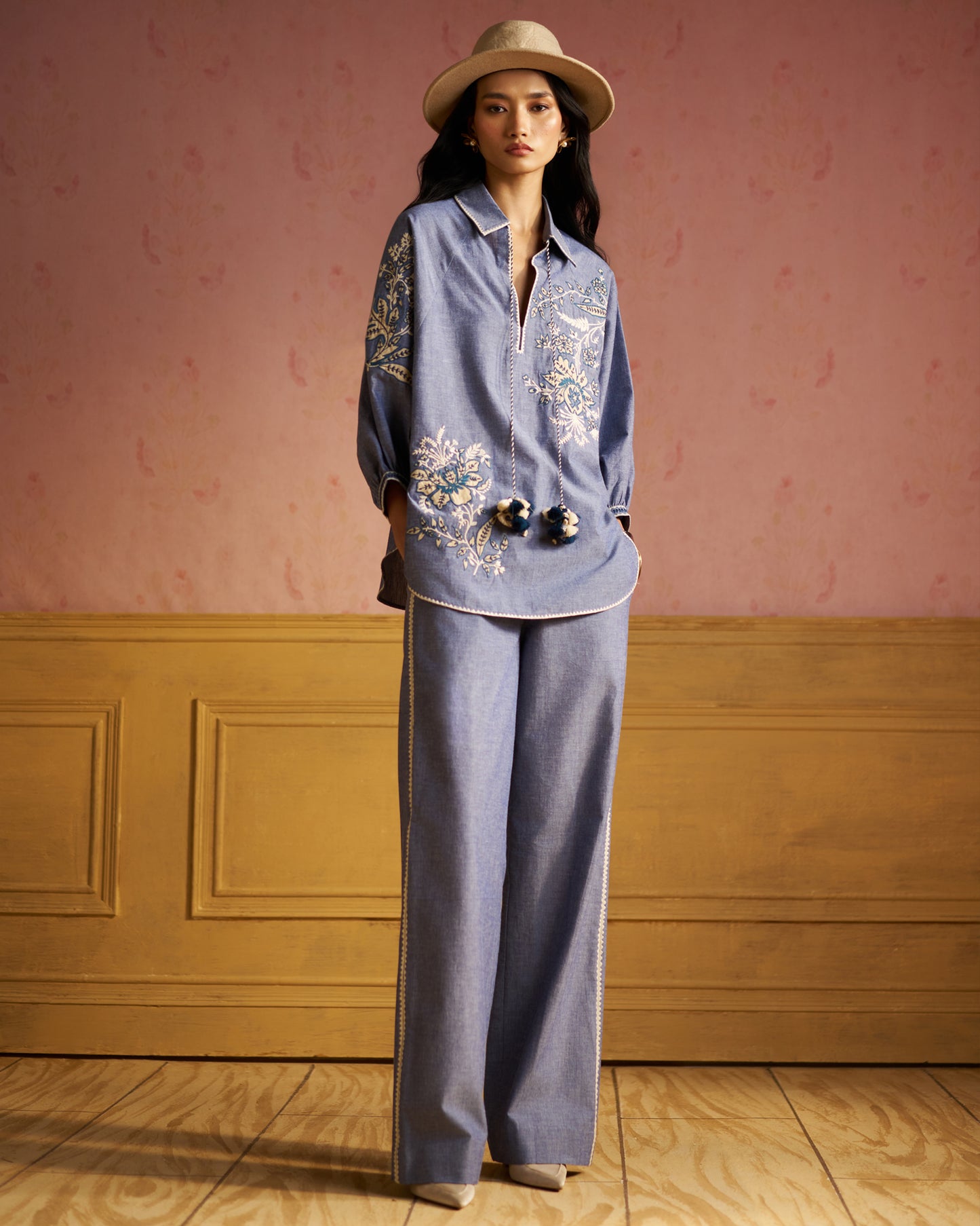 Raya Embroidered  co-ordset