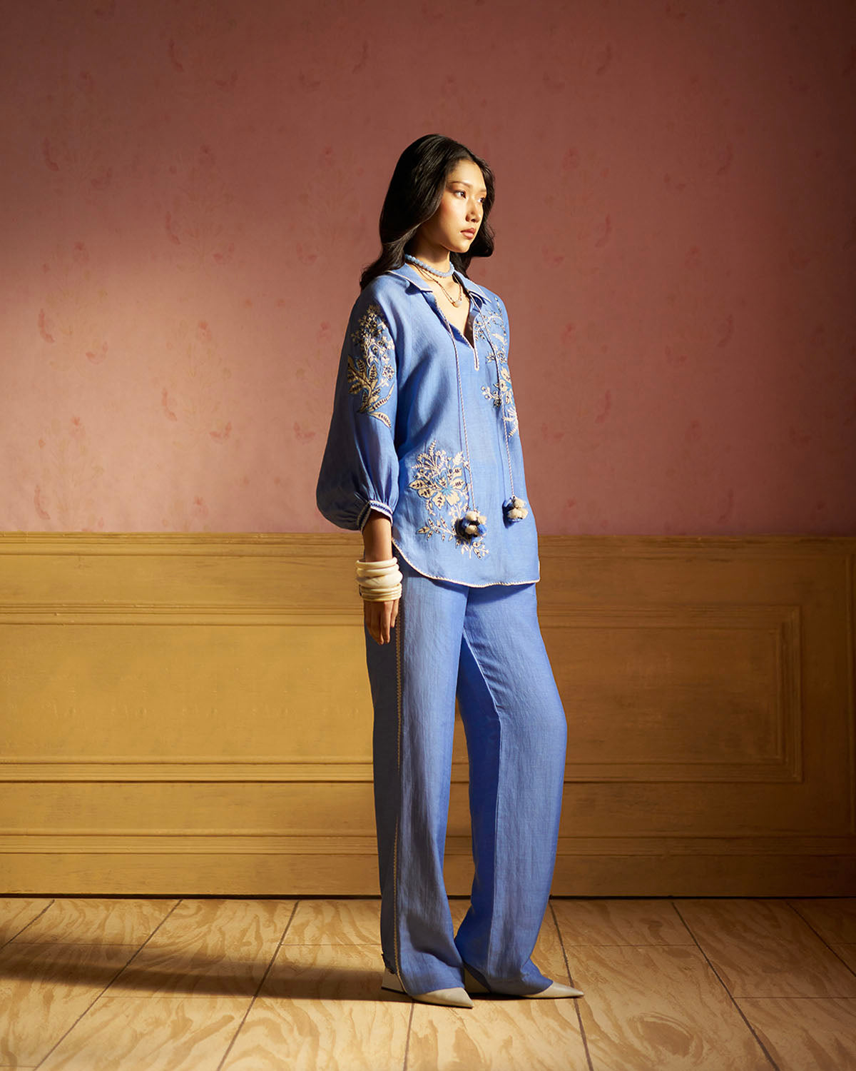 Raya Embroidered  co-ordset