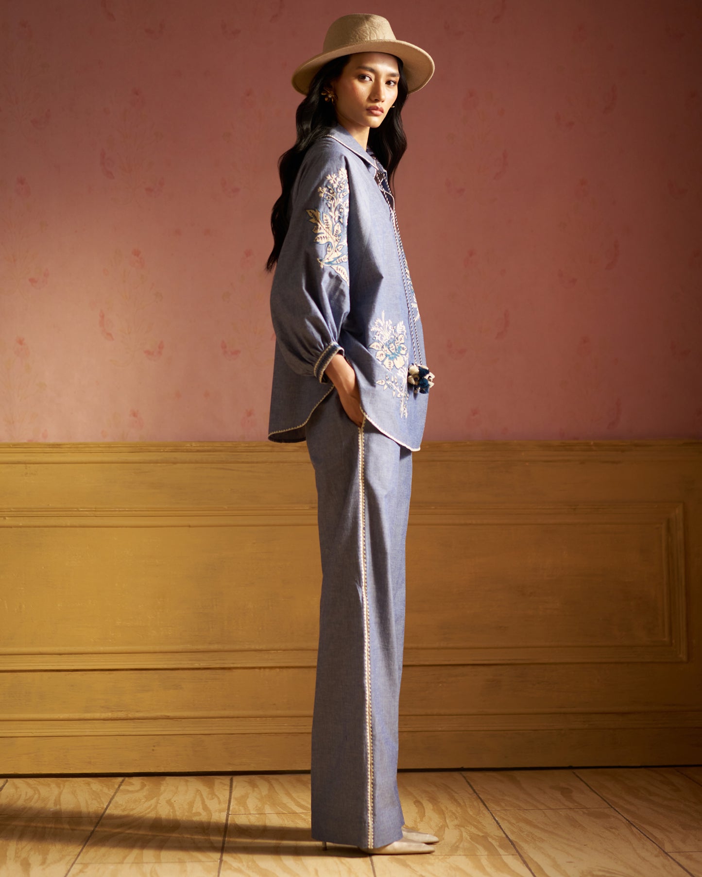 Raya Embroidered  co-ordset