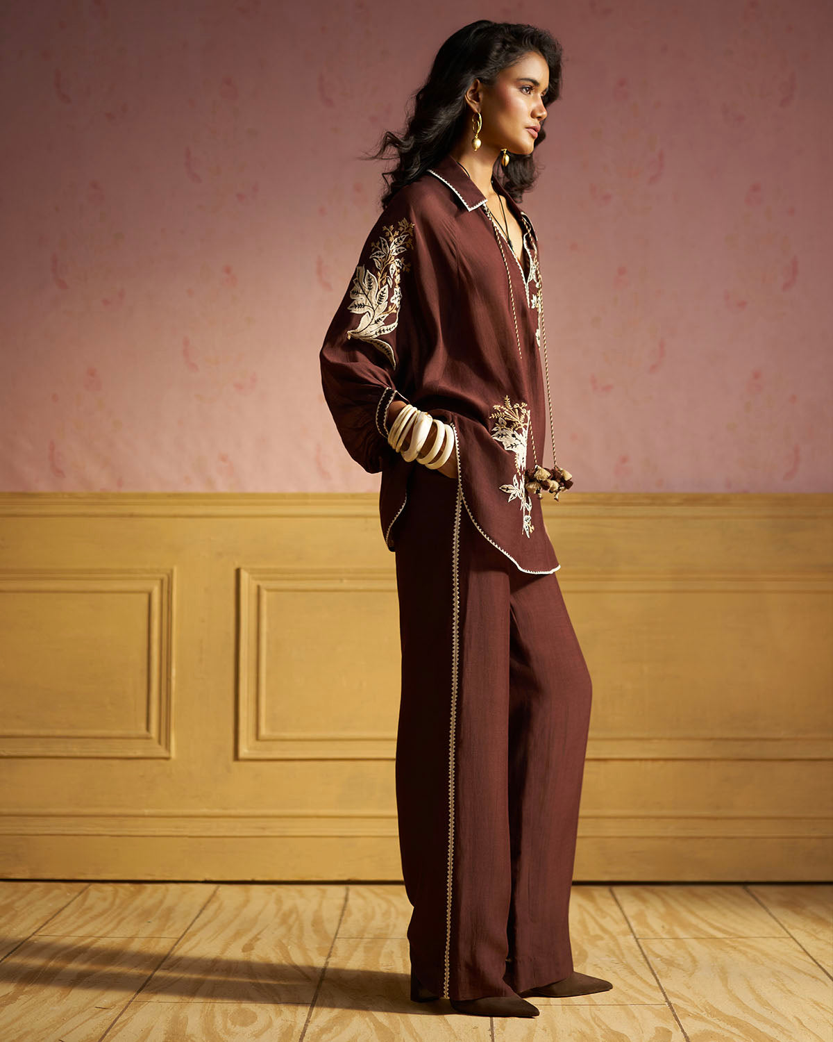 Raya Embroidered  co-ordset