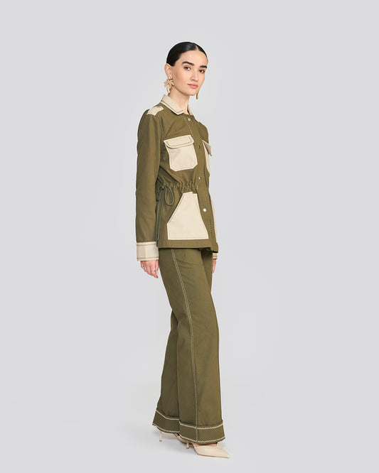 Quinn Khaki Green Safari Pants