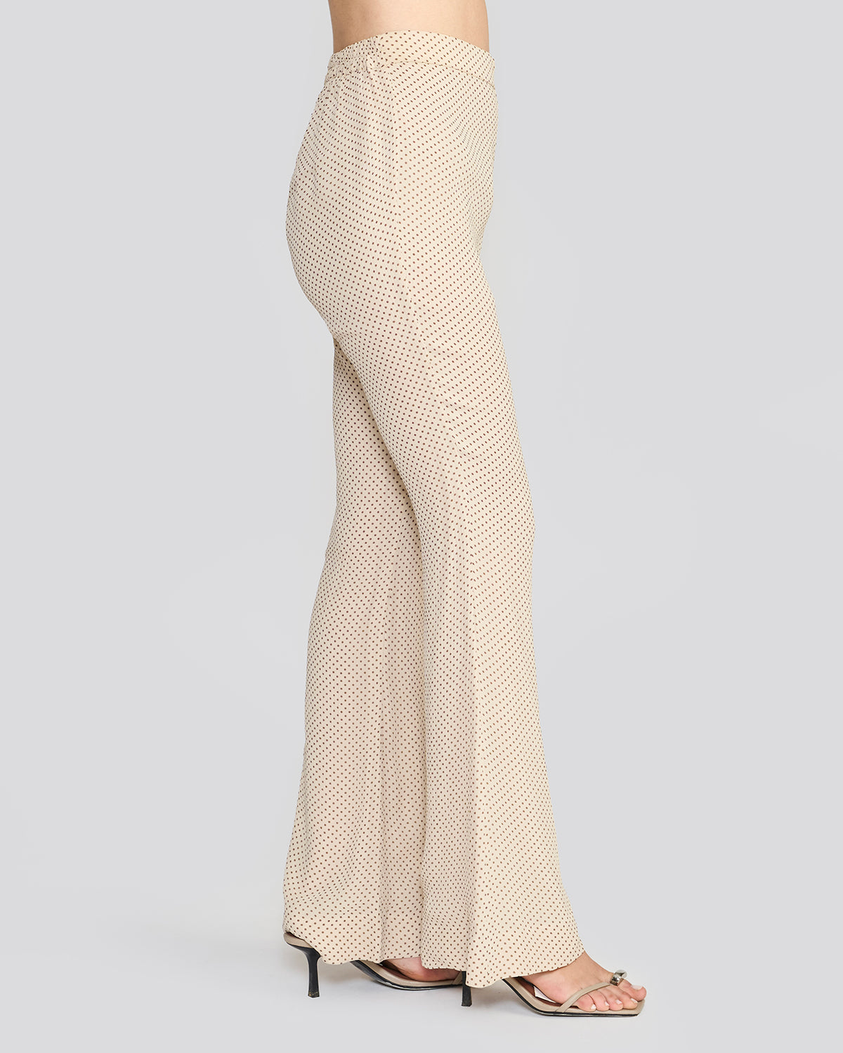 Carrie Cream Printed Bootcut Pants
