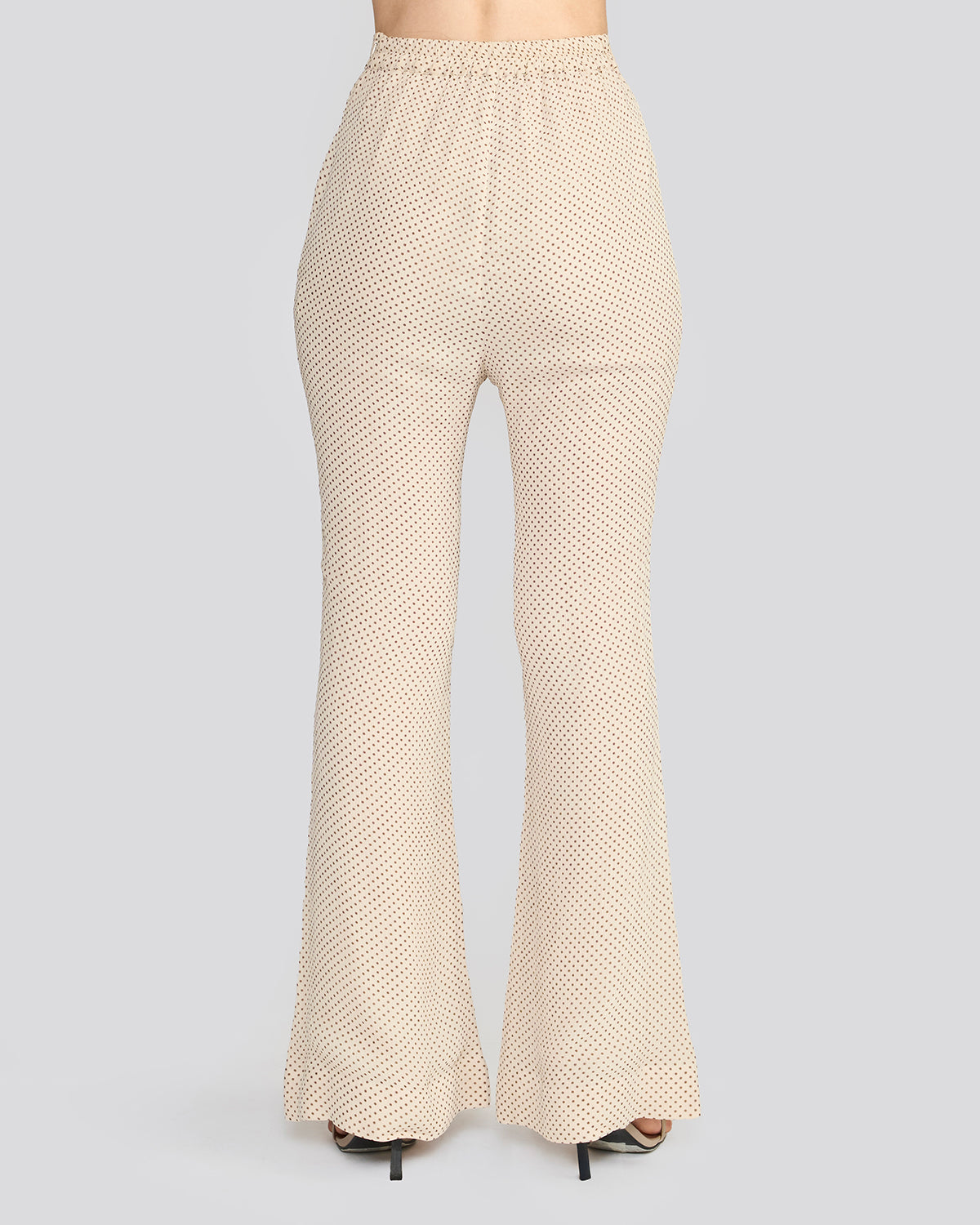 Carrie Cream Printed Bootcut Pants