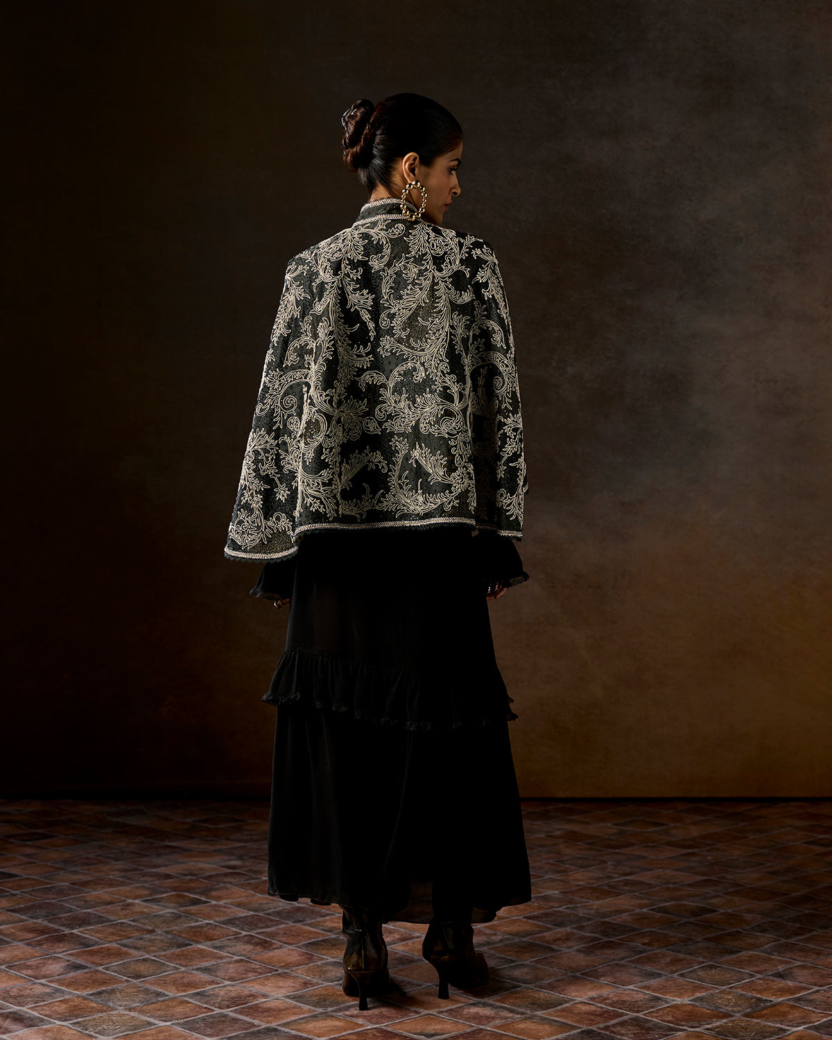 Amori Dori  Embroidered Cape