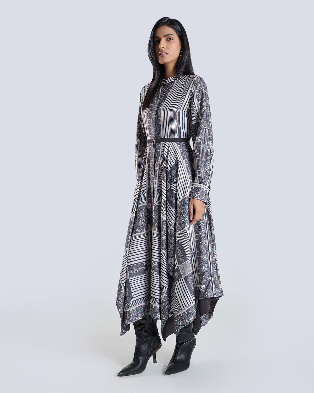 Elyssia Scarf Print Dress