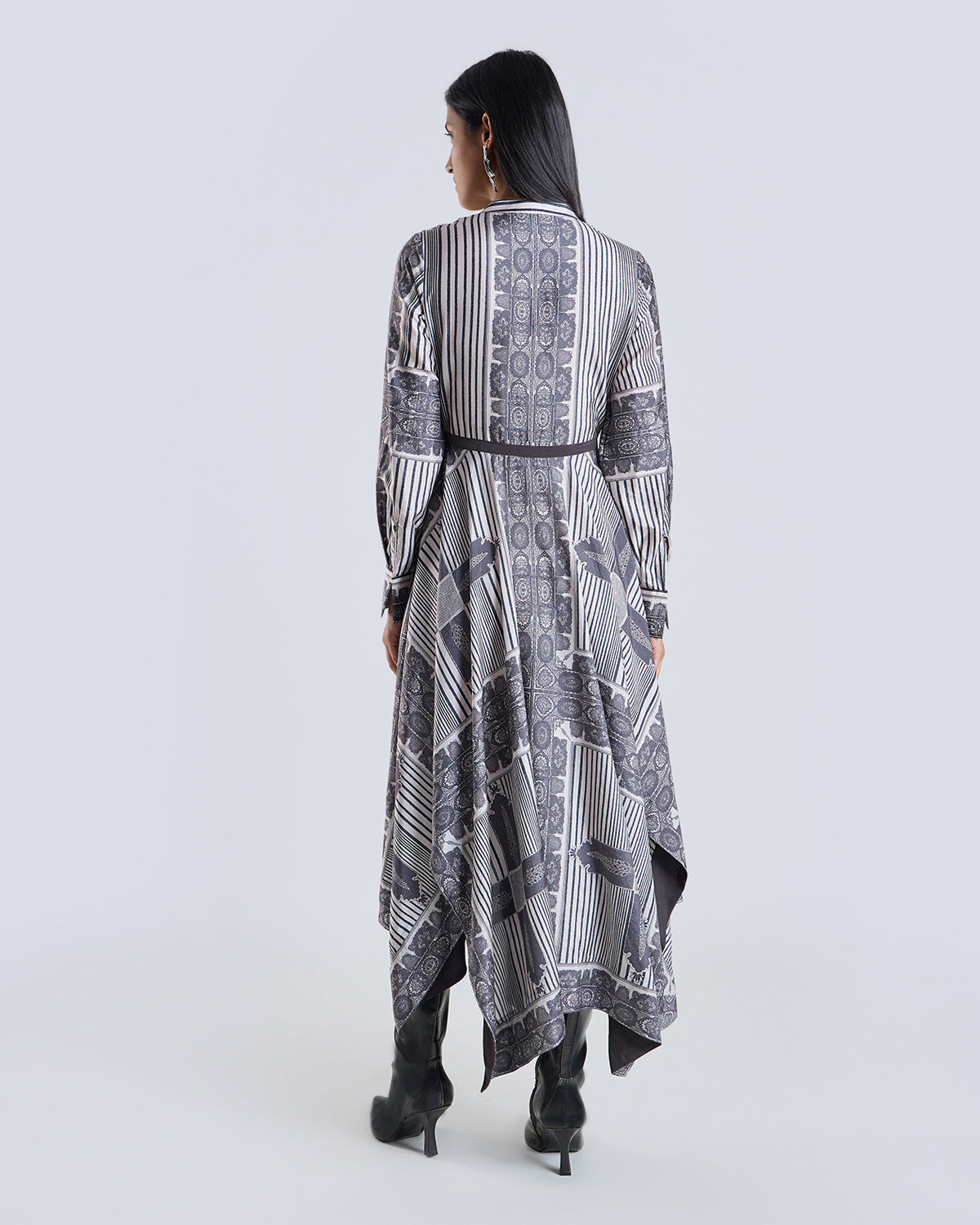 Elyssia Scarf Print Dress