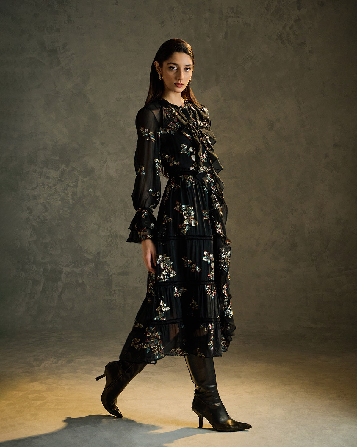 Soleil embroidered dress