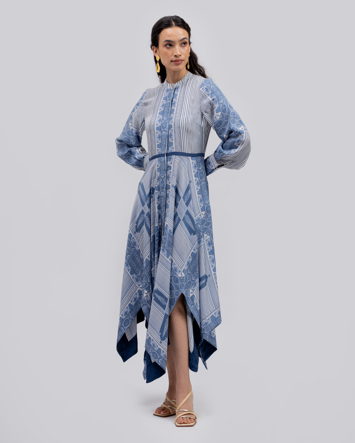 Elyssia Pleated Scarf Dress