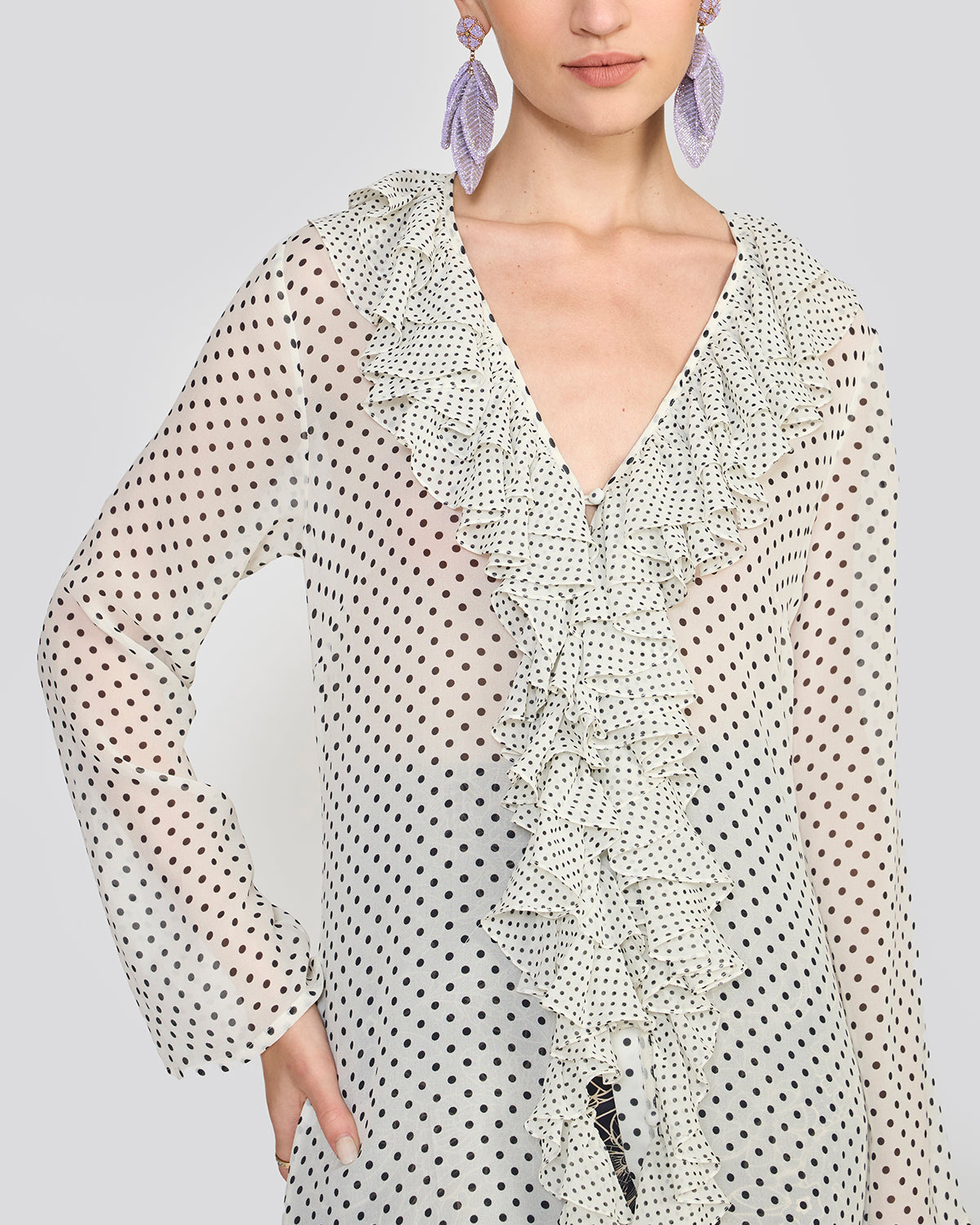 Portia Ivory Printed Tunic