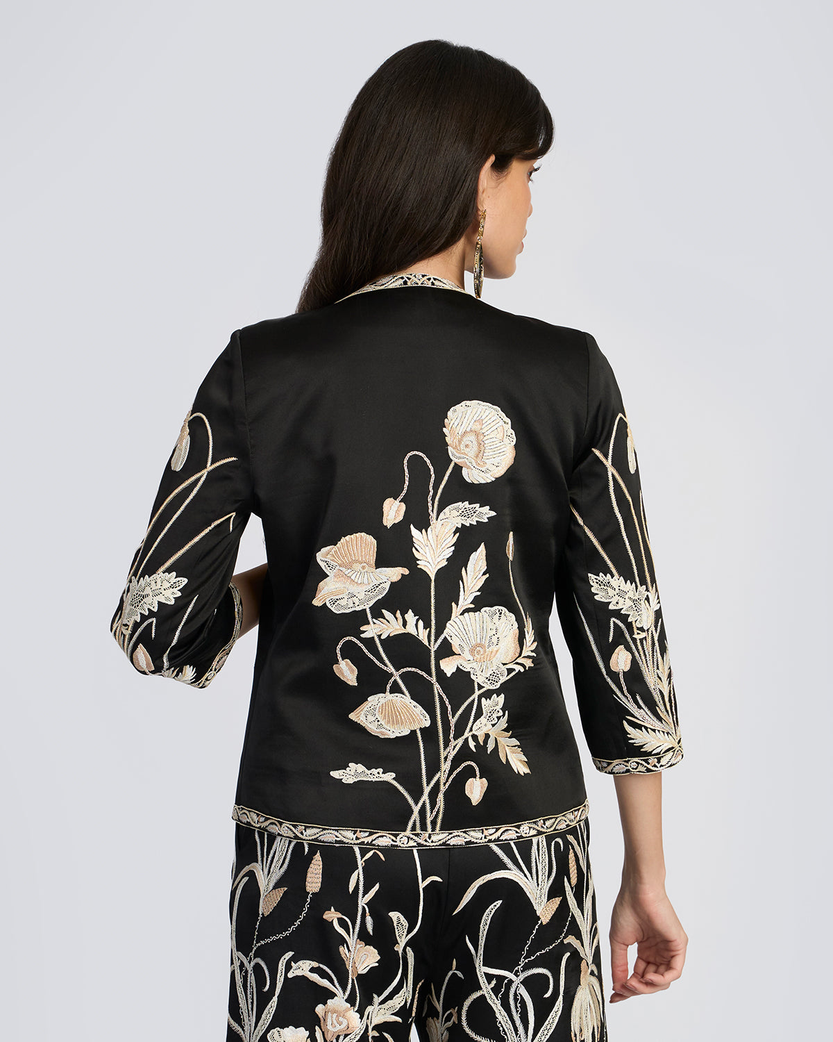 Floral Hand Embroidered Jacket
