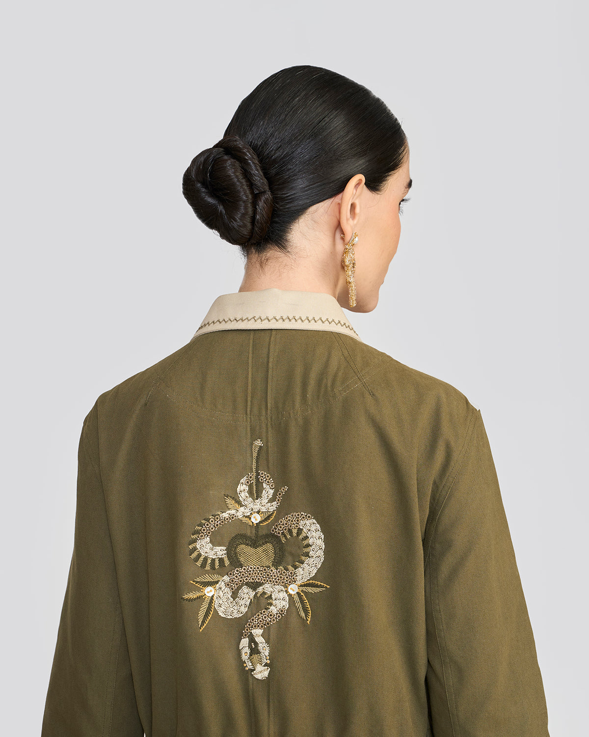 Quinn Khaki Green Safari Jacket