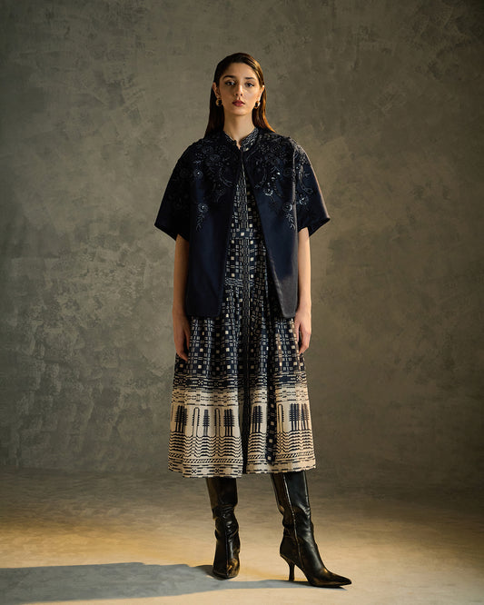 Flora Embroidered Woolen Shrug